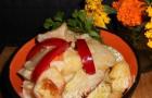 Bí ngòi và khoai tây hầm trong lò Bí ngòi khoai tây hầm phô mai cà chua